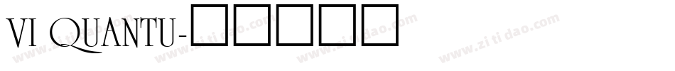 VI QuanTu字体转换